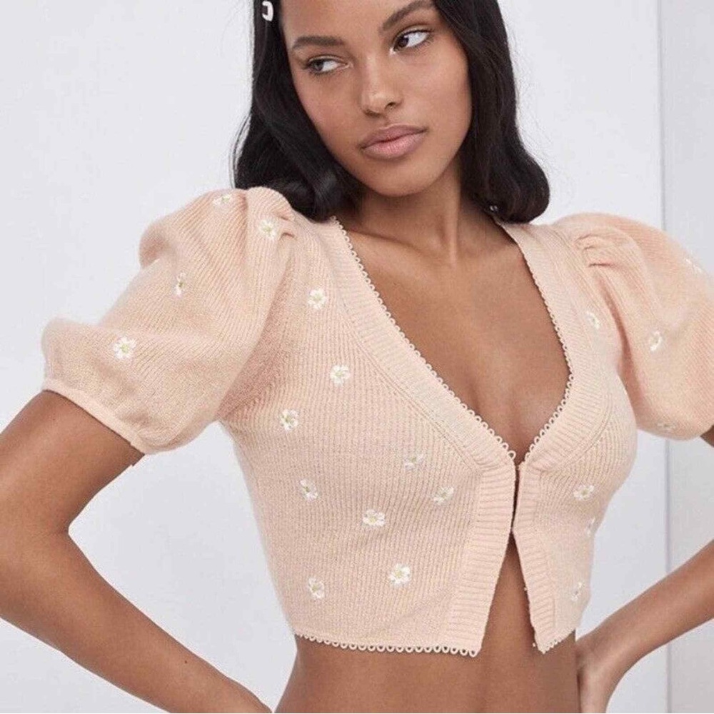 FOR LOVE AND LEMONS CROPPED CARDIGAN